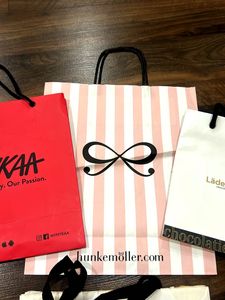 5 luxury Assorted Designer Shopping Bags