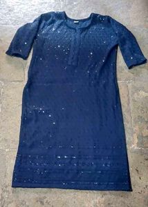 Sparkling Navy Blue Kurta