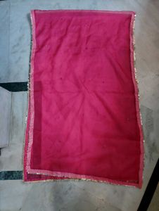 Vibrant Pink Dupatta with Sequins