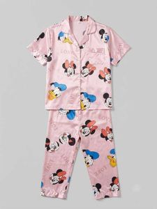 Micky mouse Character Pajama Set (pink)