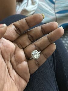 Sparkling Oval Cut Engagement Ring