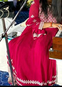 Elegant Red Ethnic Gown