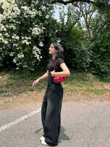 savana Wide Leg Black Denim Jeans🤍