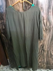 Green &amp; Gray Casual Dress