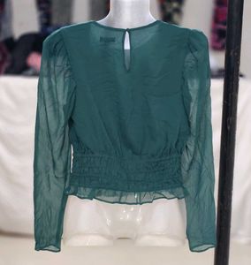 Express green top