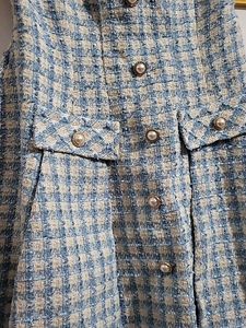 Elegant Tweed mini Dress - Blue