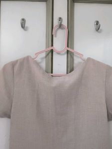 Beige Casual Dress