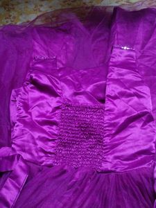 Stunning Purple Embellished Ethnic Gown