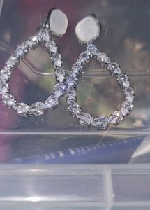 New Sparkling Hoop Earrings