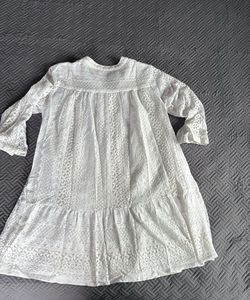 White Lace A-Line Dress