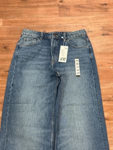 H&amp;M Wide Leg Denim Jeans