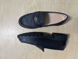 Coach Black Leather Loafers
