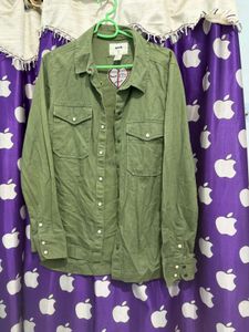 Olive Green Button-Up jacket