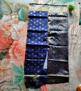 Elegant Royal Blue Silk Saree with Zari Work