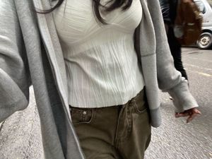 Flowy White y2k top
