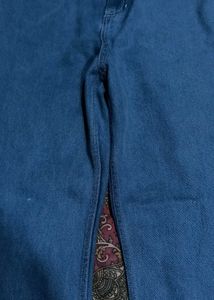 Blue Denim Flared Jeans
