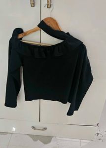 Black Off-Shoulder Top