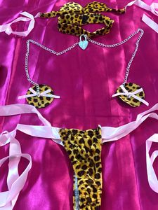 Leopard Print Lingerie Set Free Size