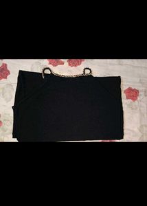 Woman black bodycon dress XL size