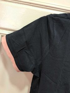 Black Graphic T-Shirt Dress
