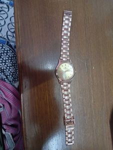 Rose Gold Tone Bracelet Watch
