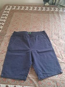 UCB Men's blue cotton Short