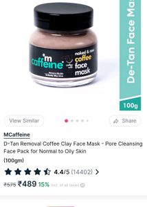 mCaffeine Coffee Face Mask