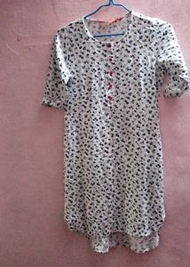 Fusion - Floral Print Kurta