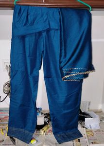 Foil Print Straight Kurta Set