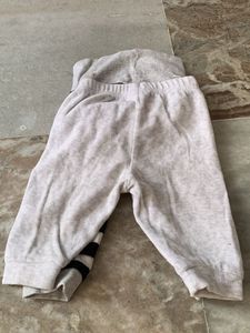Baby Girls Striped &amp; Grey Pants Set