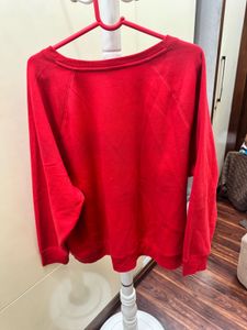 H&amp;M Cozy Red Christmas Sweater with Reindeer