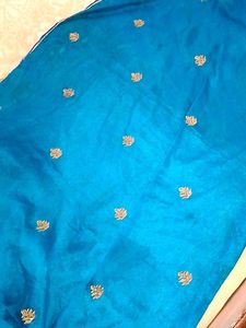 Stunning Blue Embroidered Kurta