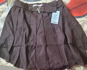 Pleated Skort with belt &amp; Tag
