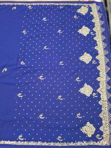 Vintage Zardosi Hand Work Saree