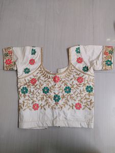 Cream Floral Lehanga