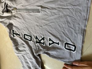 oversize Grey Tokyo Zip Hoodie