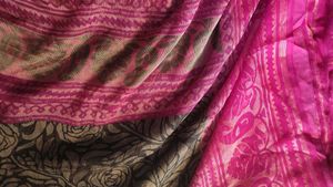 Printed  brasso Saree