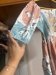 “Hay” Boho Floral pastel Maxi Dress
