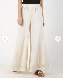 Off White Palazzo Pants