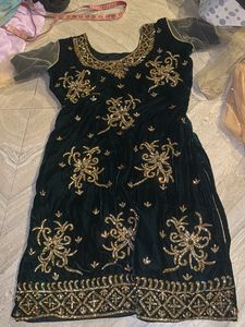 Velvet Kurta Set