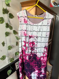 Tie-Dye Print Sleeveless Dress