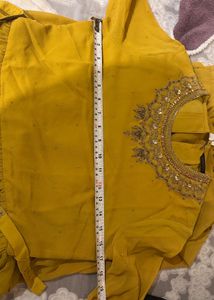 Elegant Yellow Long Gown