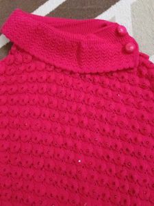 Adorable Hot Pink Poncho