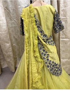 Elegant Yellow Lehenga Choli Set