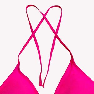 Hot Pink Triangle Bikini Top L / 38 🆕