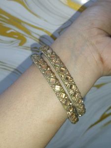 Elegant Gemstone Bangle Set