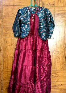 maroon dress