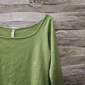 Lime Green Long Sleeve Top