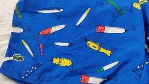 LACOSTE  LIVE FISH PRINT SWIM TRUNK
