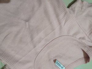 Ribbed Pink Cropped Top